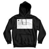 Seth Rogen nothing hurts anymore I feel free tweet on a black hoodie from Tee Tweets