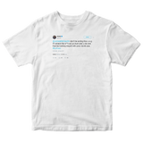 Shaquille O'Neal do I Twitter hell yeah baby tweet on a white t-shirt from Tee Tweets