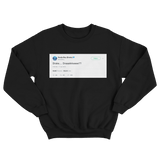 Soulja Boy Drake tweet on a black crewneck sweater from Tee Tweets