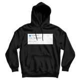 Soulja Boy Drake tweet on a black hoodie from Tee Tweets