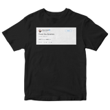 Steve Carell thank you Scranton tweet on a black t-shirt from Tee Tweets