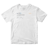 Sunny D I can't do this anymore tweet on a white t-shirt from Tee Tweets