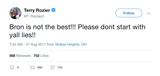 Terry Rozier LeBron is not the best tweet on from Tee Tweets