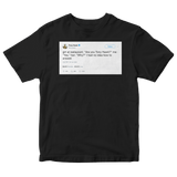 Tony Hawk gets asked why are you Tony Hawk tweet on a black t-shirt from Tee Tweets