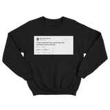 Tyler The Creator hope everyone has a good day fuck everyone tweet black sweater from Tee Tweets