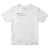 Tyler The Creator I'm not good enough yet tweet on a white t-shirt from Tee Tweets