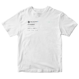 Tyler The Creator NOVEMBER tweet on a white t-shirt from Tee Tweets