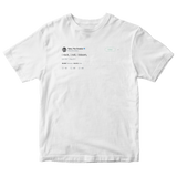 Tyler The Creator I rock I roll I bloom tweet on a white t-shirt from Tee Tweets