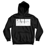 Wiz Khalifa if you're too cool for me tweet on a black hoodie from Tee Tweets