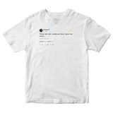 Zendaya roses are red violets are blue leave me alone tweet on a white t-shirt from Tee Tweets